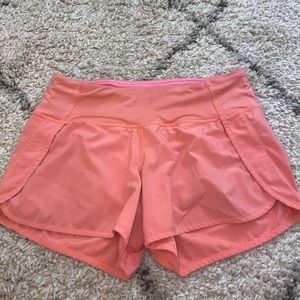 lululemon speed up shorts 4 inch size 6